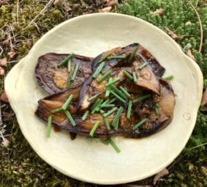 Aubergine marinée à la sauce Yuzu Kosho