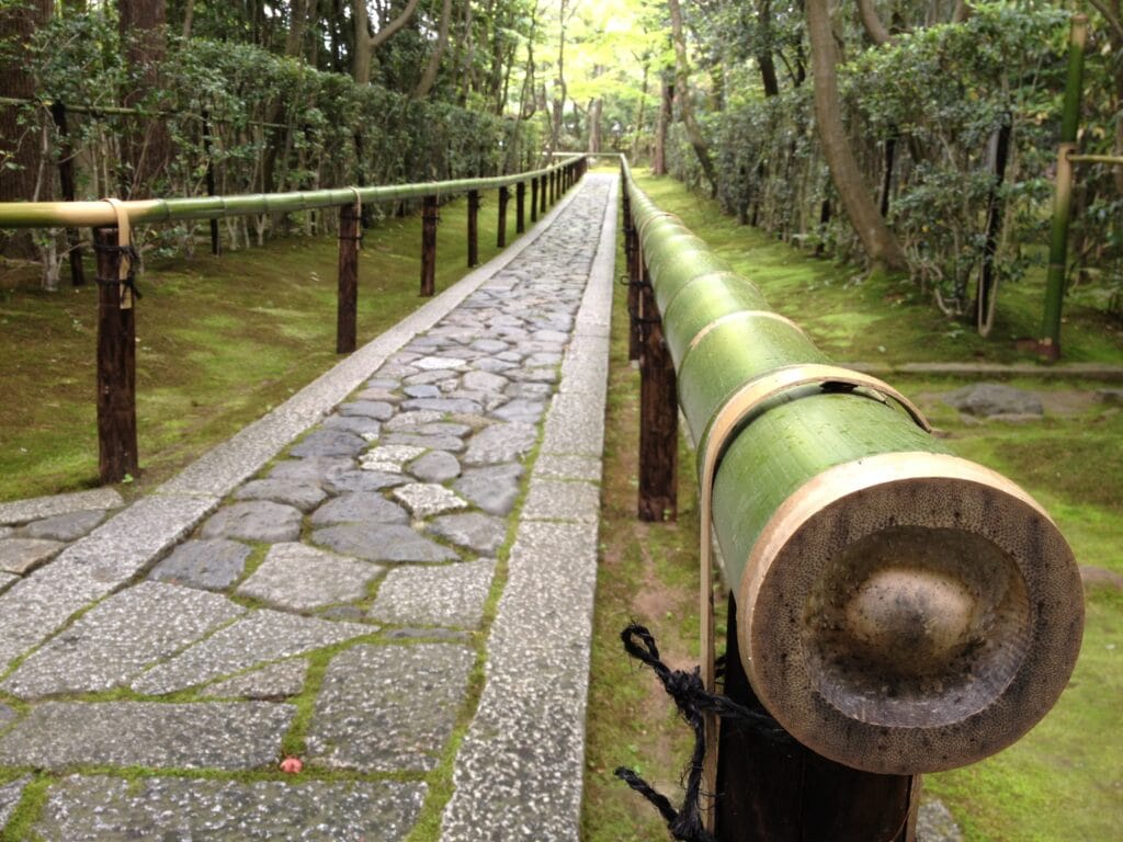 Bambou de l'allée de temple de Kyoto